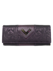 Футляр для ключей женский натуральная кожа КБ-3 lancetta фиолетовый Kniksen