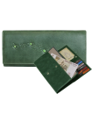 Портмоне кошелек женский кожаный Мэри ВП-17 друид зеленый Kniksen