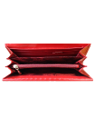 Кошелек натуральная кожа со стразами Сваровски ВП-17 red mesh Kniksen