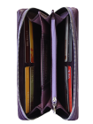 Кошелек портмоне женский на молнии из натуральной кожи Мэри ВП-1 друид фиолетовый Kniksen