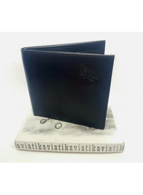 Футляр для карт мужской кожаный А-ФСК-8 черный Авиатика