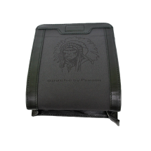 Сумка планшет из натуральной кожи дымчато-черная СМ-3013-А Apache