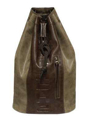 Сумка рюкзак мешок мужская большая коричневая С-9614-А Apache