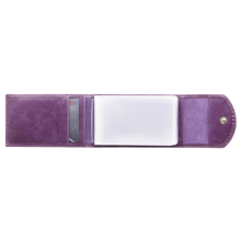 Чехол визитница С-ВМ-3 друид фиолетовый из кожи Флауэрс
